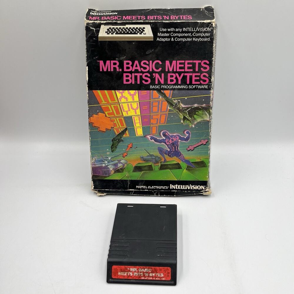 Mr. Basic Meets Bit 'N Bytes (Intellivision, 1983) With Box